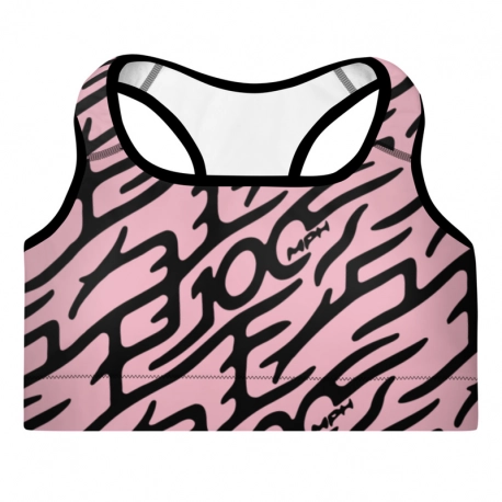 - Motif 100 - 100mph Sports Bra (Pnk Print)