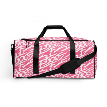 - Motif 100 - 100mph (G1) Wt on Pink Print Duffle Bag