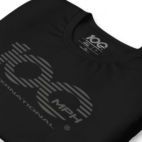 - Stripe 100  -  Printed 100mph T-Shirt (Black Logo)