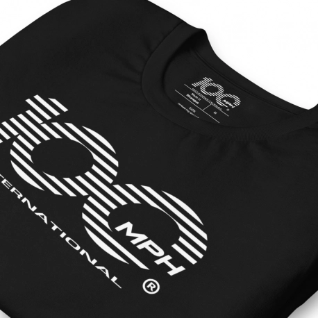 - Stripe 100  -  Printed 100mph T-Shirt (White Logo)