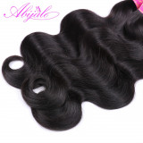 Abijale Body Wave Bundles With Closure Brazilian Hair Weave Bundles With Closure Human Hair Bundles With Closure Non-RemyAdd pro