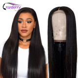 Cranberry Hair 4x4 Closure Wig Lace Front Human Hair Wigs For Black Women Remy Brazilian Hair Silky Straight Lace Front Wigs