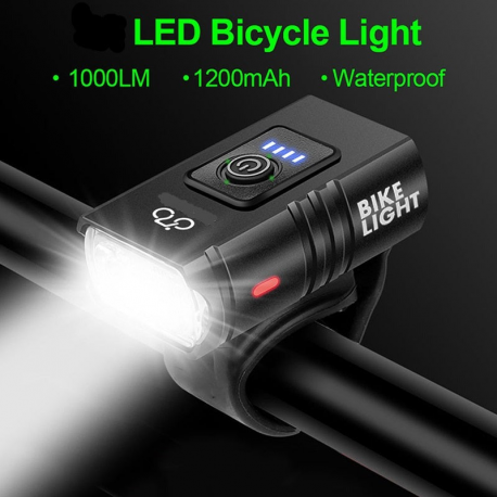 1000LM LED Rechargeable Bike Light Headlight Bicycle Flashlight