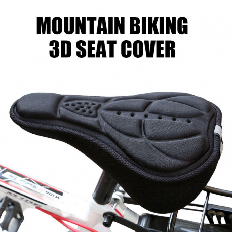 Mountain Bike 3D Cushion Cover Bicycle Cushion Bicycle Thickened Silicone Sponge Cushion Soft Saddle Equipment Accessories Seat