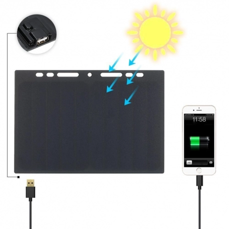 10W Portable Silicon Solar Panel Charger USB Port for Cell Phone