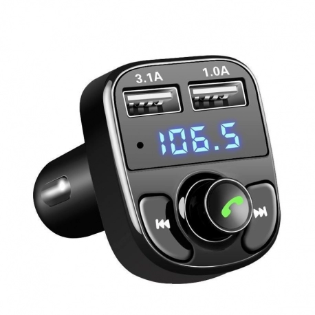Wireless Car Bluetooth FM Transmitter with Quick Charge