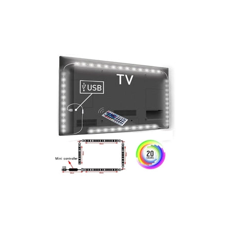 TV Background Lighting With USB IR Controller
