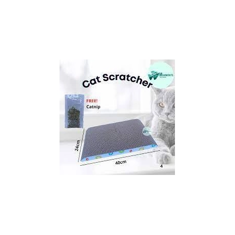 Corrugated Cat Scratch Board With Catnip Pad Post Claw Exercise Tool Toy