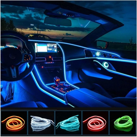 Decorative EL Wiring Neon Strip 1M/2M/3M/5M Car Interior Lighting