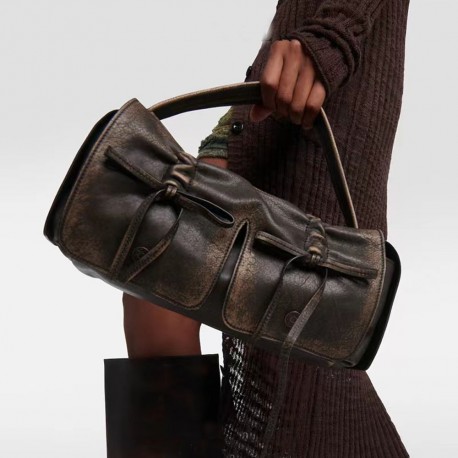 Purses moto & bike drawstring bow vintage women handbag