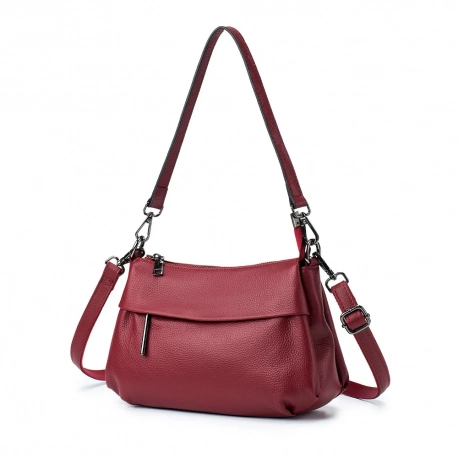 Women's cow leather handbag, shoulder & crossbody bag