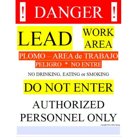 Lead Danger Sign