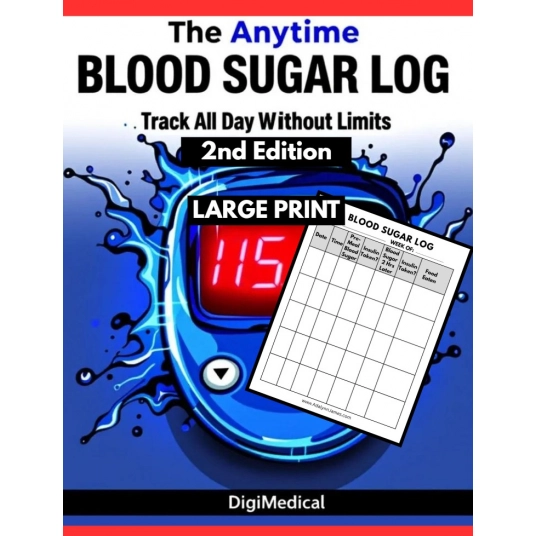 The Anytime Blood Sugar Log: Track All Day Without Limits: Monitor Your Blood Sugar on Your Schedule with Unlimited Tracking Pap