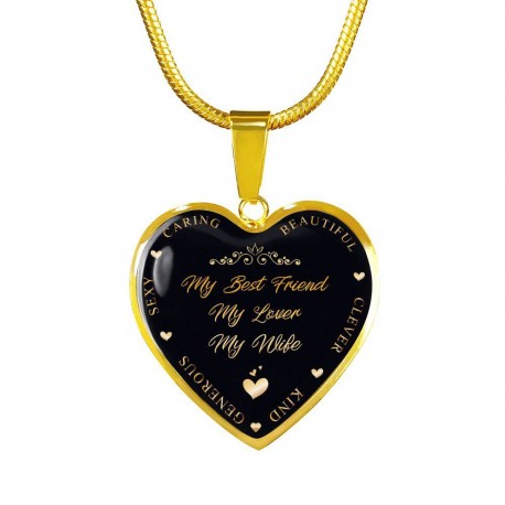 Best Friend, Lover, Wife - Gold Heart