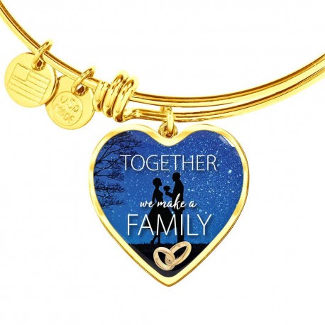 Together We Make A Family - Bangel Bracelet