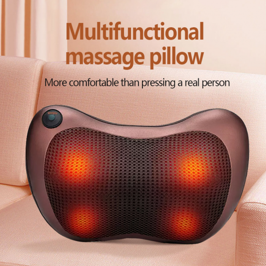 Massage Pillow ​8 speed Head Relax Electric Shoulder Back Shiatsu Neck Massager