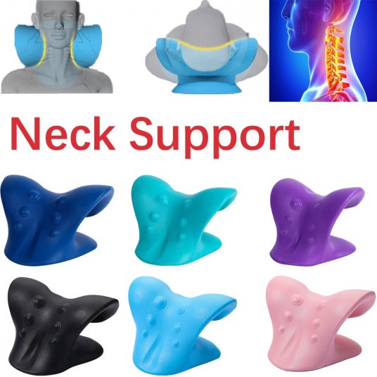 Neck Stretcher Shoulder Massage Cervical Spine Stretch Gravity Muscle Relaxation Traction Pillow Relieve Pain Spine Correction