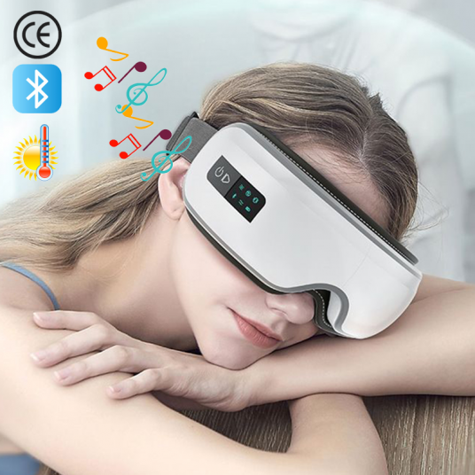 Eye Massager Airbag Vibration Massage Hot Compress Bluetooth Music Eye Protection Relieve Fatigue LED Display Child or Adult