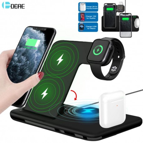 15W Qi Fast Wireless Charger Stand For iPhone