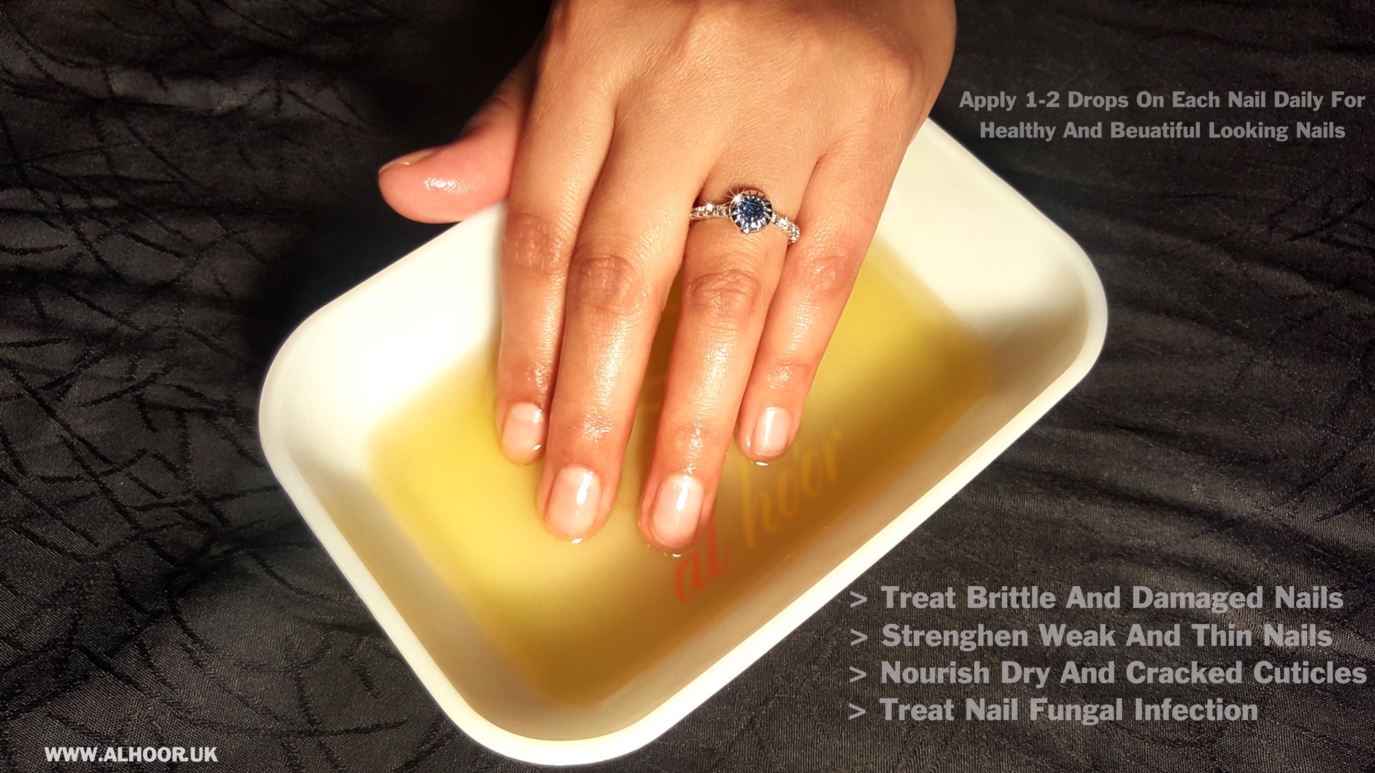 Nail And Cuticle Treatment Using Al Hoor Argan Oil