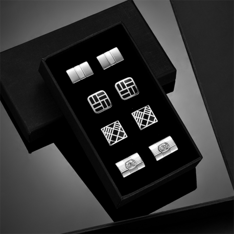 4 Pairs Cufflinks For Men