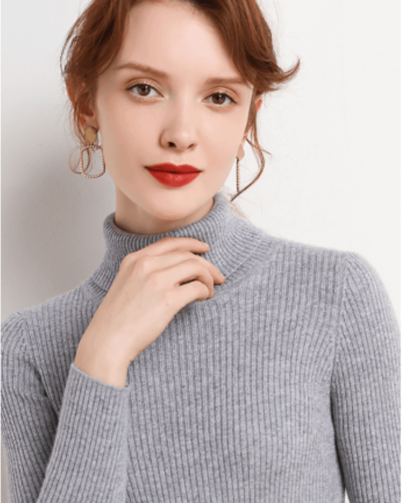 beautiful-woman-wearing-turtleneck-top