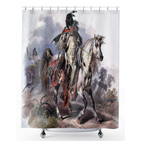 Blackfoot Warrior Shower Curtain