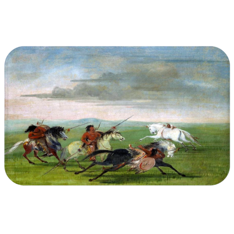 Comanche on Horseback Bath Mat
