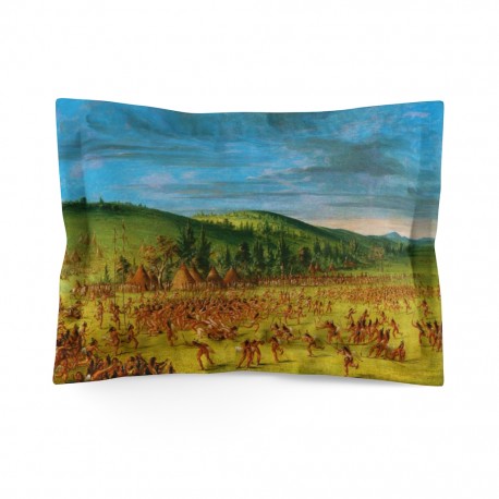 Ball Play of the Choctaw Microfiber Pillow Sham