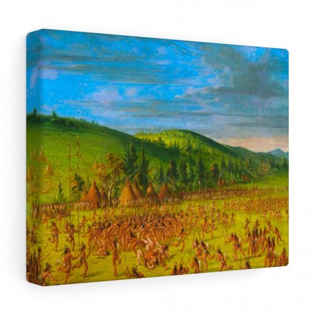 Ball Play of the Choctaw Canvas Gallery Wrap