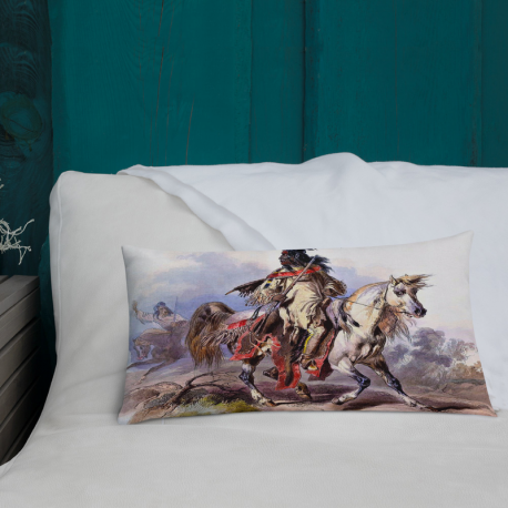 Blackfoot Warrior Premium Pillow