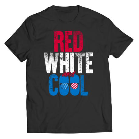 Red White And Cool Mens T-Shirt - USA