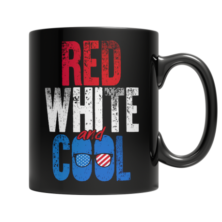 Red White And Cool Coffee Mug - USA