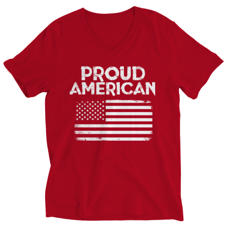 Proud American Ladies V-Neck Tee Shirt
