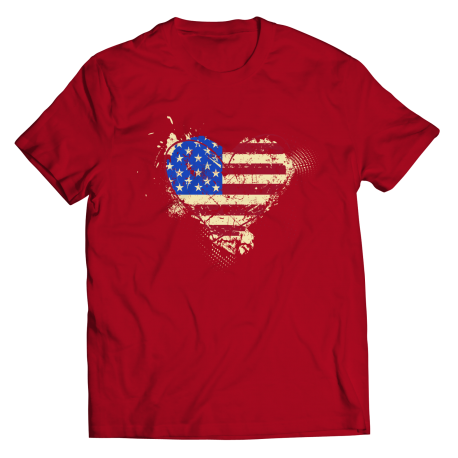 American Heart Flag Youth T-Shirt
