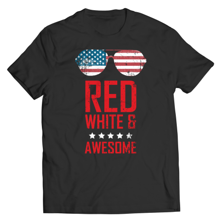Red White And Awesome Mens T-Shirt
