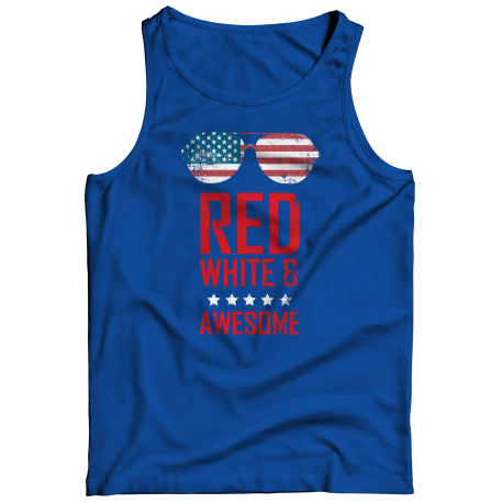 Red White And Awesome Mens Tank Top