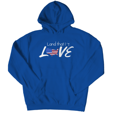 The Land that I Love Mens American Hoodie