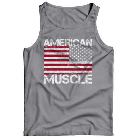 American Muscle USA Flag Mens Tank Top