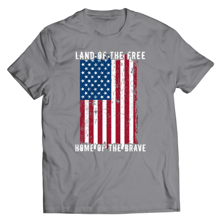 Land Of the Free Home of The Brave Mens T-Shirt