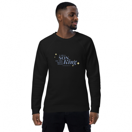 Son of the Most High King-Unisex organic raglan sweatshirt