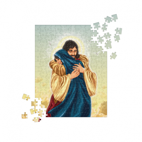 Jesus and Mary embrace-Jigsaw puzzle