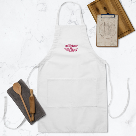 Daughter Of The Most High King Embroidered Apron
