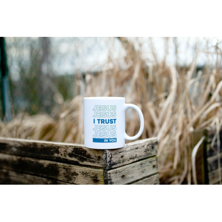 Jesus-I trust in You- White glossy mug