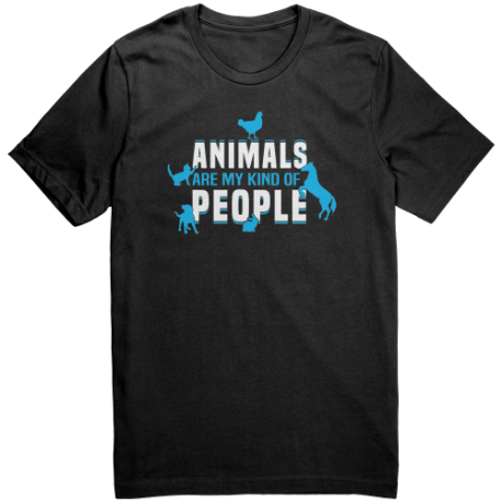 Animals Are My Kind Of People Canvas Unisex Shirt