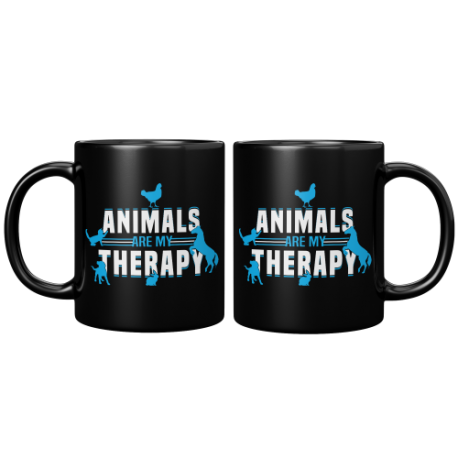 Animals Are My Therapy 11oz Mug
