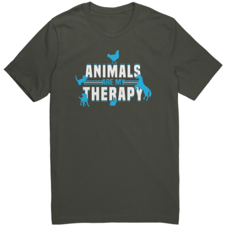 Animals Are My Therapy Canvas Unisex Shirt
