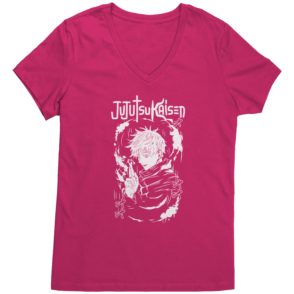 Satoru Gojo Jujutsu Kaisen V-Neck Shirt For Women