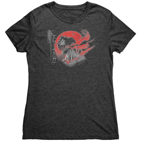 Eren Yaeger Attack On Titans T-Shirt For Women