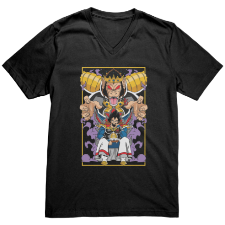 Vegeta Dragon Ball V-Neck Shirt For Men 3